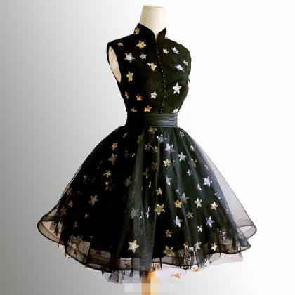 Custom Made Cute Black Prom Dress, ..