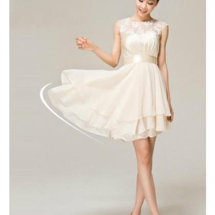 Short Bridesmaid Dress,champagne Bridesmaid Dress,..