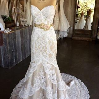 W1478 Mermaid Lace Wedding Dress,sweetheart Lace..