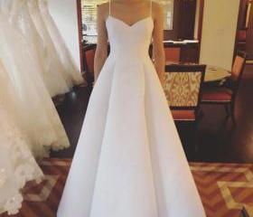 Vintage Spaghetti Strap Maxi Prom Dress Ruched High Slit Cocktail Party Dress DP8238