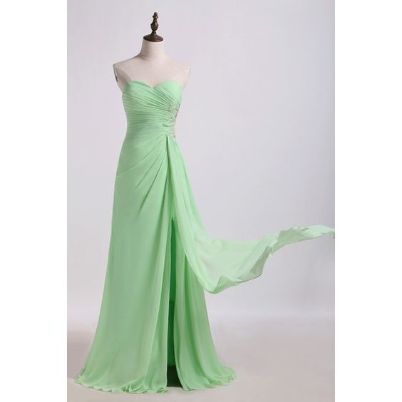 Charming Off-the-shoulder Chiffon Prom Dresses,chic A-line Sleeveless Floor Length Prom Dresses.p280