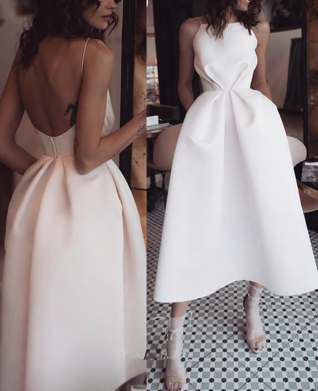 sexy white cocktail dress