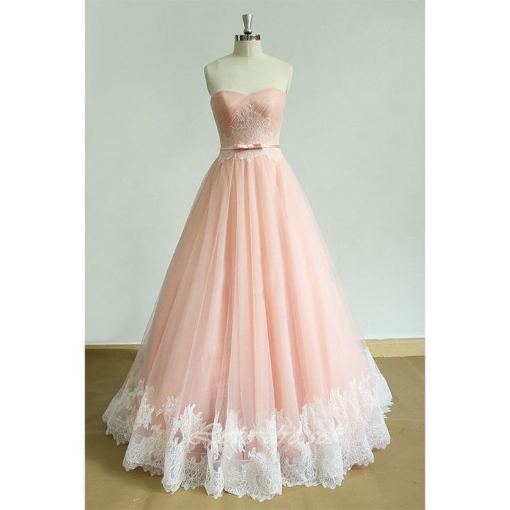 Pink Sweetheart Prom Dresses,strapless Off-shoulder Evening Dresses,charming A-line Brush Train Ball Gown.st937