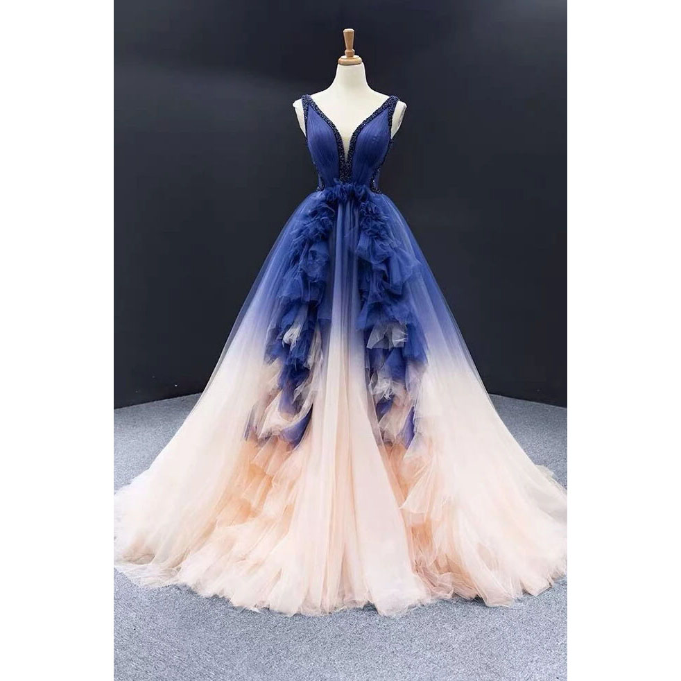 Amazon.com: HuaMei Princess Flower Girl Ball Gowns Royal Blue Tulle Girls  Pageant Dresses 2 US: Clothing, Shoes & Jewelry