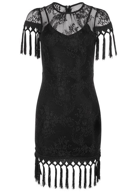 Classical Black Short Homecoming Dresses,unique Tassels Lace Homecoming Dresses.ph1533