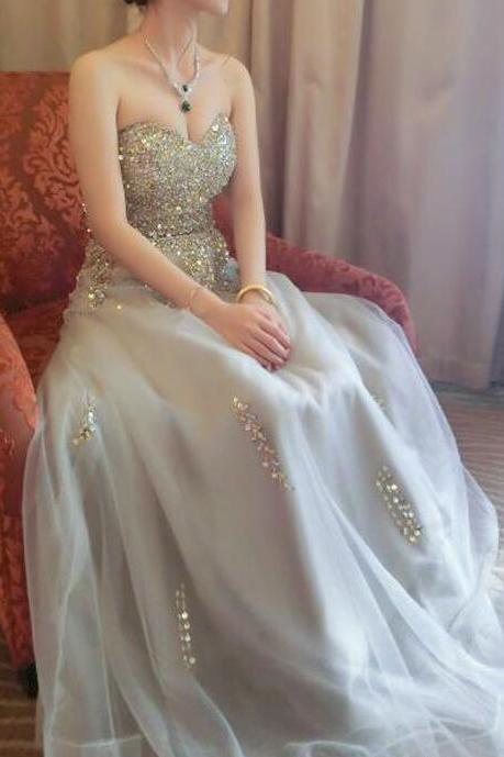 bandeau evening dress