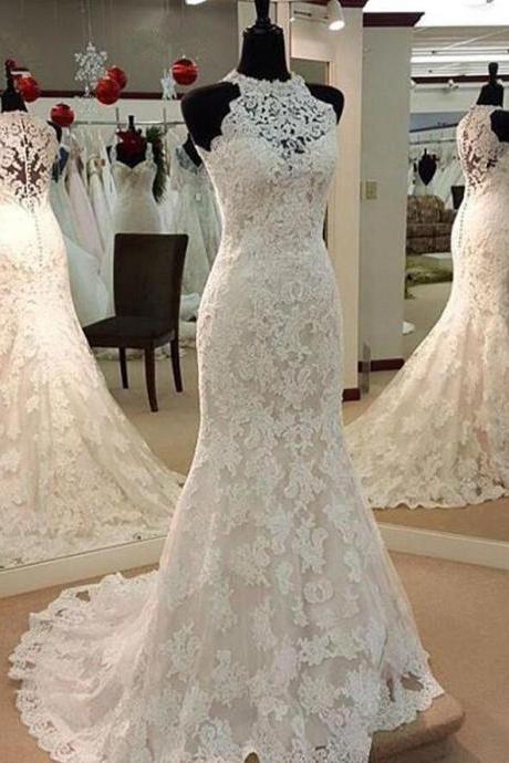Lace Wedding Dress,dresses For Brides,bridal Gown,w1442