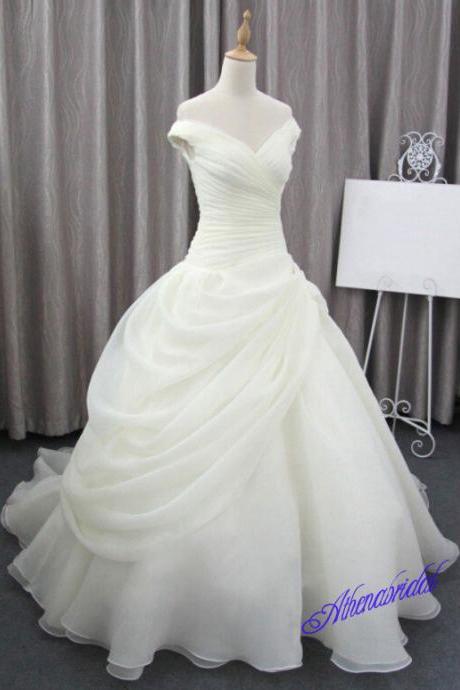 Princess wedding dress, cheap simple wedding dress, long wedding dresses, wedding ball gown dress, lace up brides wedding dresses,W1445