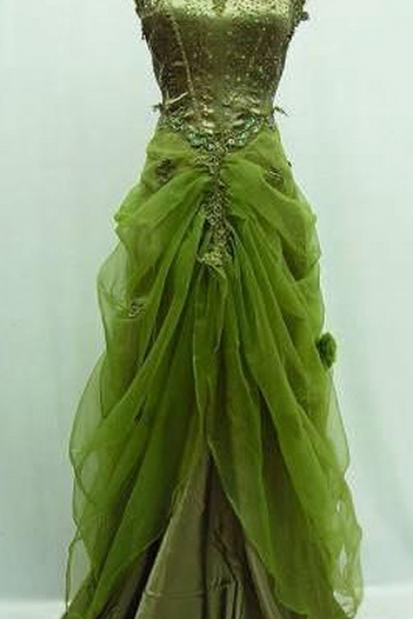 P1535 Lace Prom Dress,green Evening Dress,fashion Prom Dress,sexy Party Dress,custom Made Evening Dress